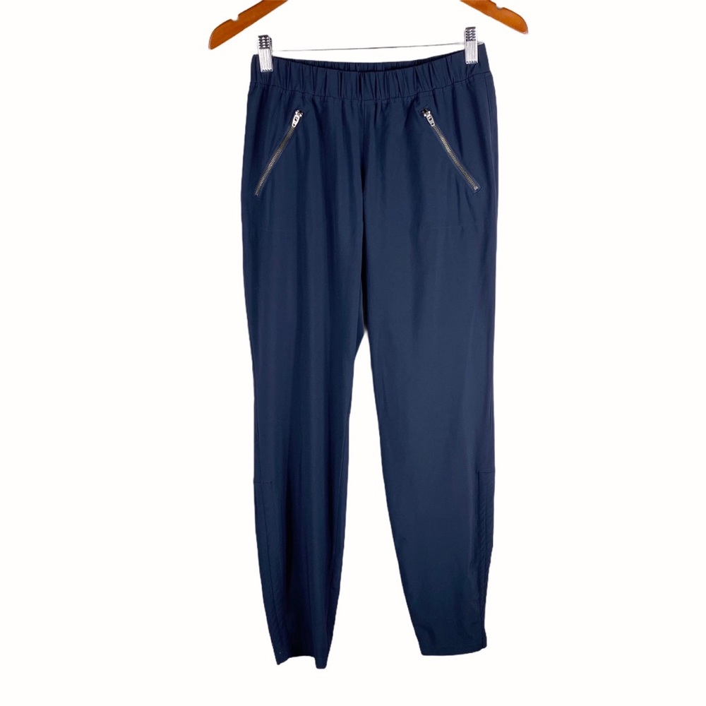 Athleta Navy Blue Zip-Pocket Joggers